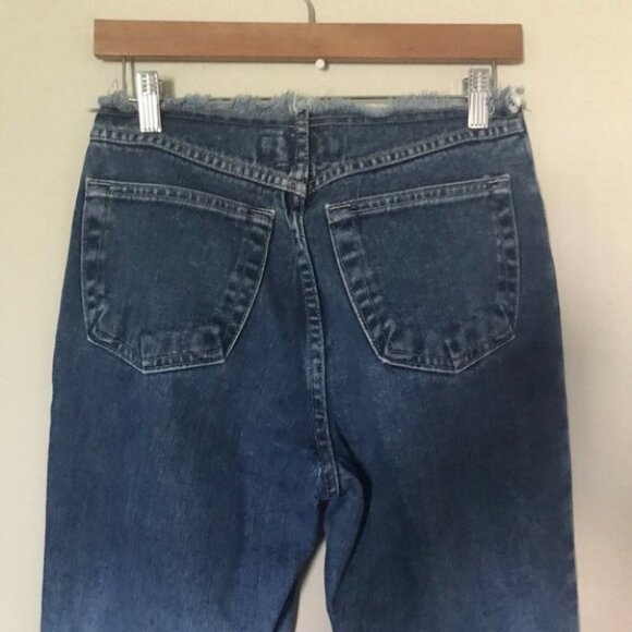 90s Y2K R4R Rave 4 Real Fringe Edges Flare jeans - Picture 6 of 11